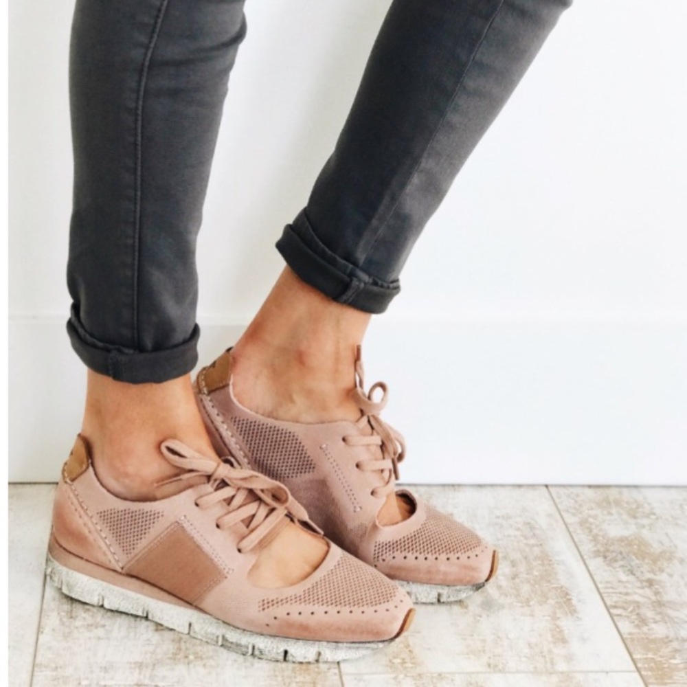 Blush Beckham tennies from Roolee Boutique